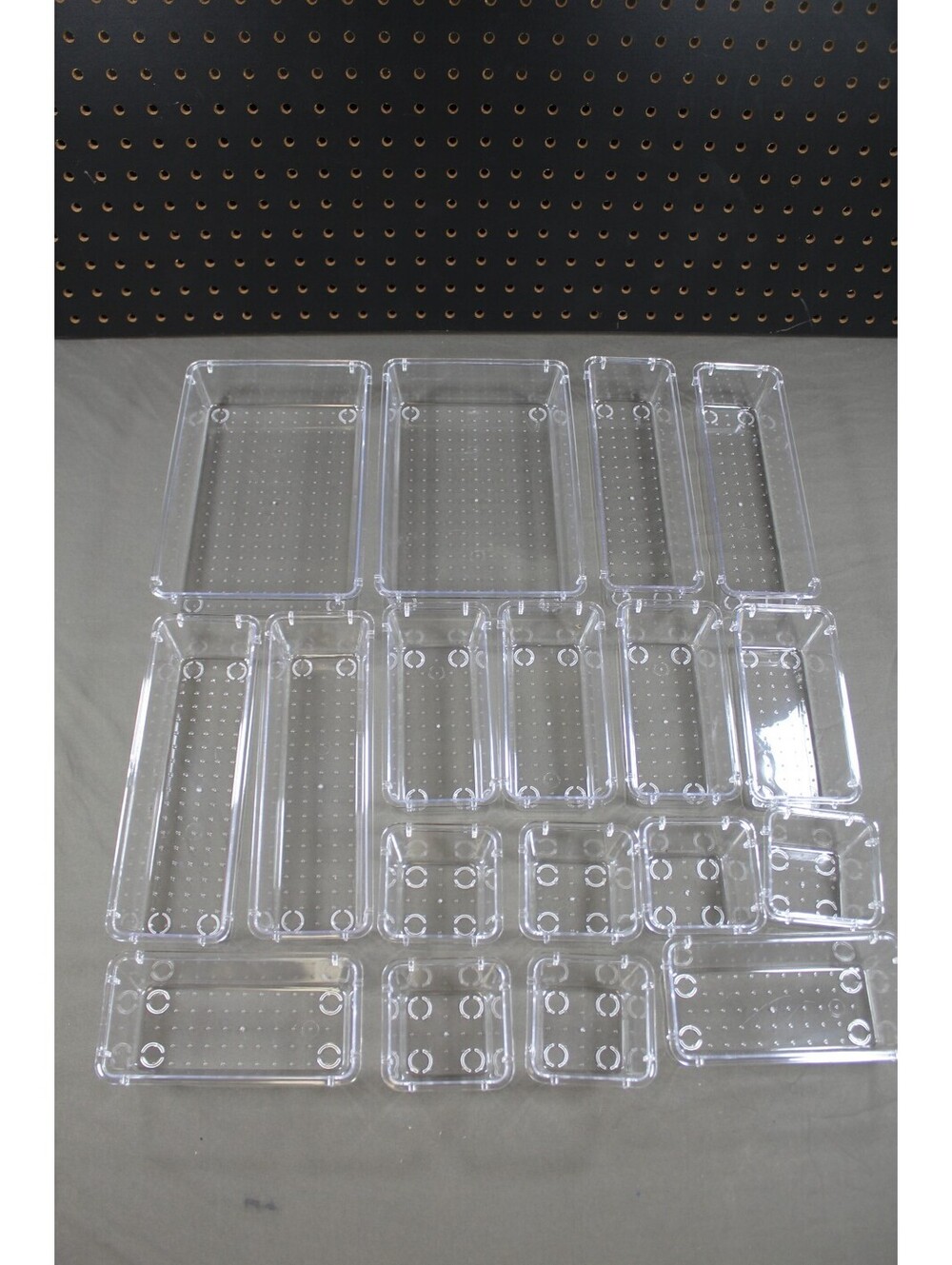 Clear Acrylic Drawer Organizer Tray Set (6-Piece